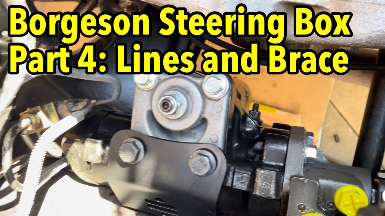 Borgeson Power Steering, Part 4: Lines and Bracket - YouTube