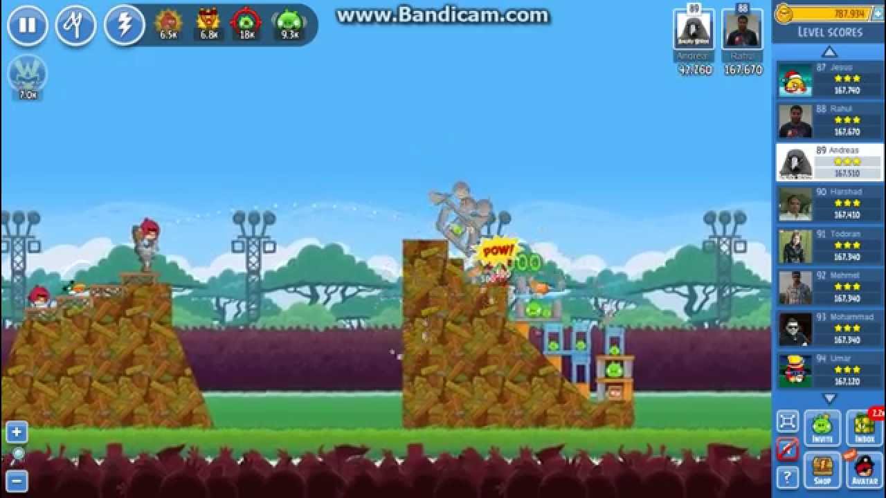 Angry Birds Friends - Week 101 - Tournament 102 - Level 3 - 168,180