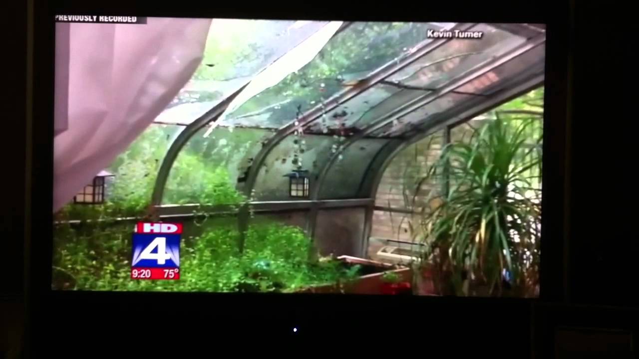 Baseball size hail stones, hail damage to green house - YouTube