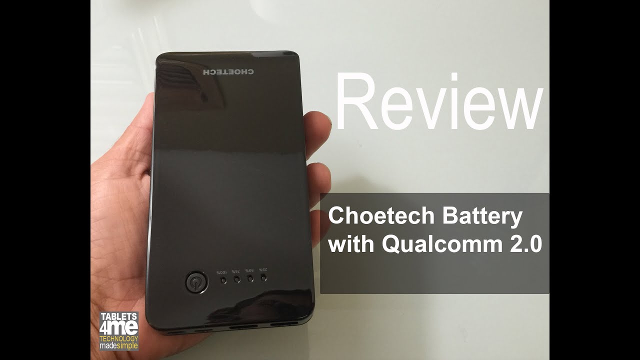CHOETECH 15600mAh Battery Backup with Qualcomm 2.0