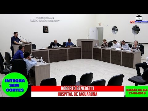Sessão da Câmara de Vereadores de Jaguaruna do Dia 17-04-2019