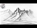 Como dibujar desde Cero #2 Como Dibujar Montañas Realistas Paso a Paso y muy Facil