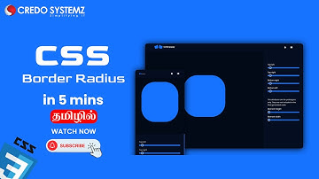 CSS Tutorial for Beginners | CSS Border Radius Tutorial 🎨 | Day 20  #css #fresher #credosystemz