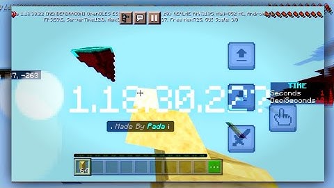 So I Tried Icy Bridging at MCPE 1.18.30.22 Beta With Crosshair Controls // Minecraft 1.18.30.22 Beta