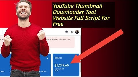YouTube Thumbnail Downloader Tool Website Full Script With SEO.