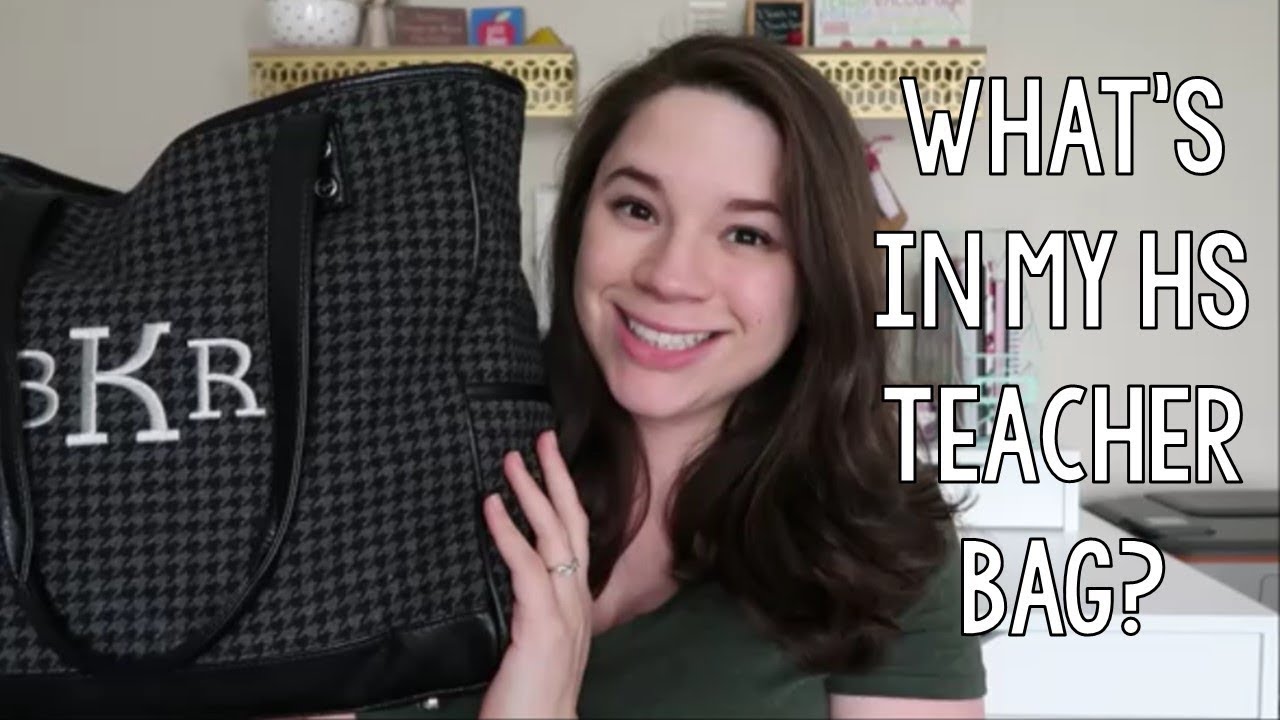 What's in My Teacher Bag | High School Teacher Edition - YouTube