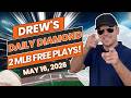 BEST MLB Picks and Predictions Today! | Drew's Daily Diamond May 16, 2026
