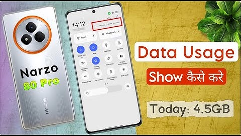 How to Show Data Usage in Realme Narzo 80 Pro, me Data Use Kaise Dekhe