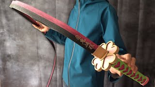 PaperCraft/Kanroji Mitsuri's nichirin sword DIY/Demon Slayer #papersmith