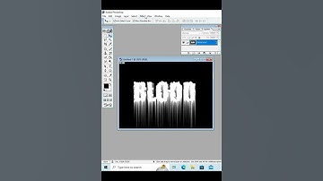 How to create Blood effect Design in photoshop 7.0
