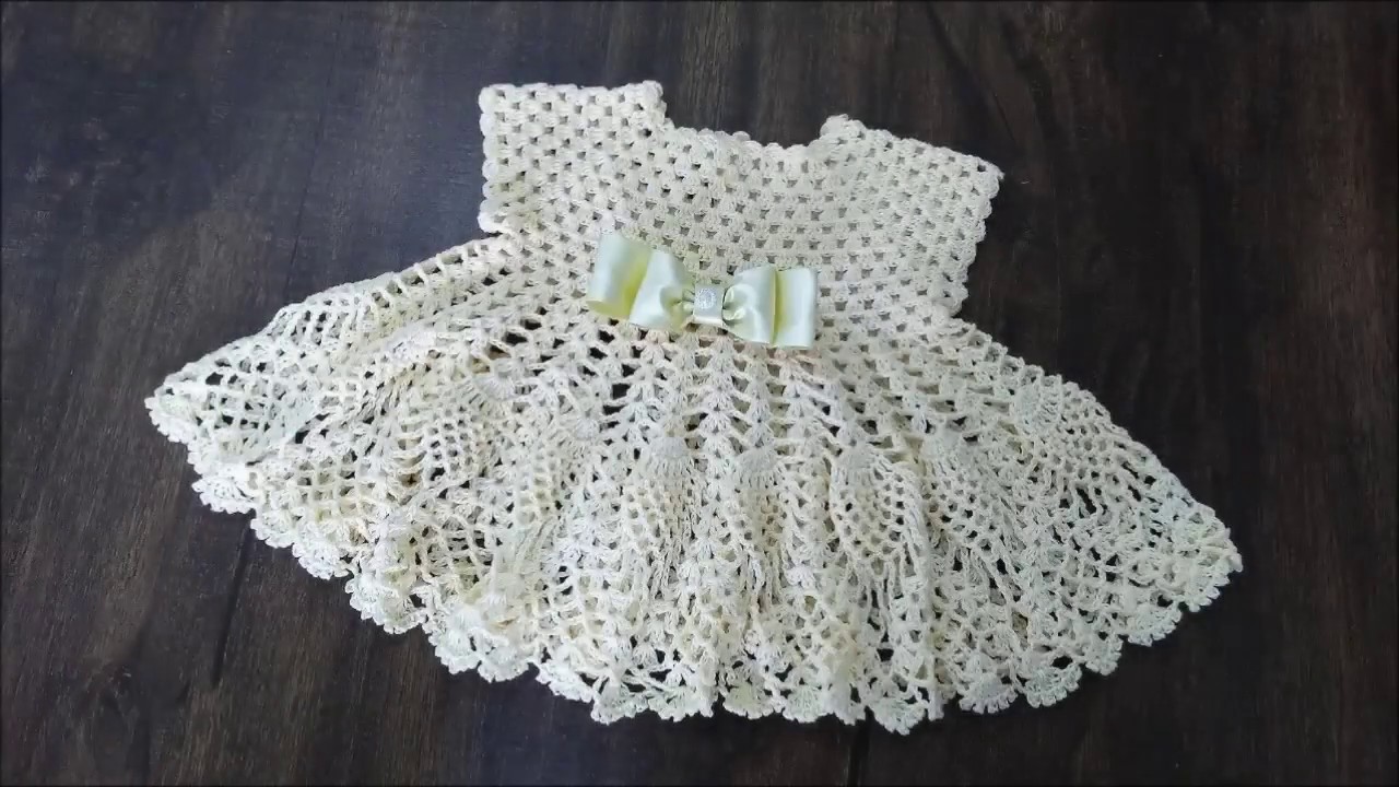 vestido de bebe croche passo a passo