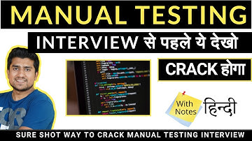 Sure Shot Way to Crack Manual Testing Interview 💯  | Manual Testing Interview in Hindi