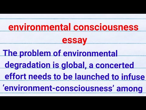 environmental consciousness essay wikipedia