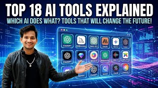 Top 18 AI Tools Explained: कौन सा AI क्या करता है? भविष्य बदलने वाले टूल्स! #ai #aitools