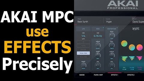 How to add effects to pads, program, or output on Akai MPC Live 2