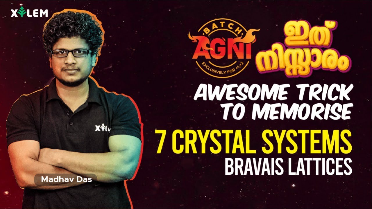 അടിപൊളി Trick To Memorise 7 Crystal Systems | 14 Bravais Lattice | Plus ...