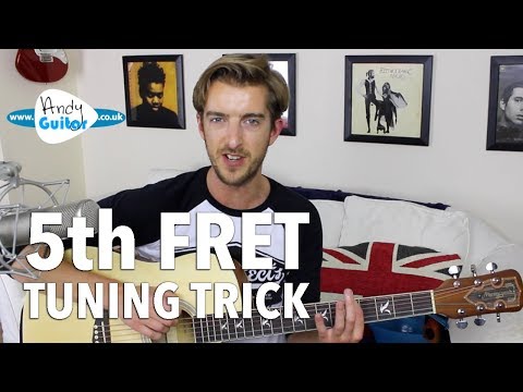 5th Fret Tuning Trick - Tune Your Guitar By Ear Without A Tuner!