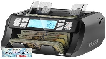 VEVOR Money Counter Machine Bill Counter with UV MG IR and DD