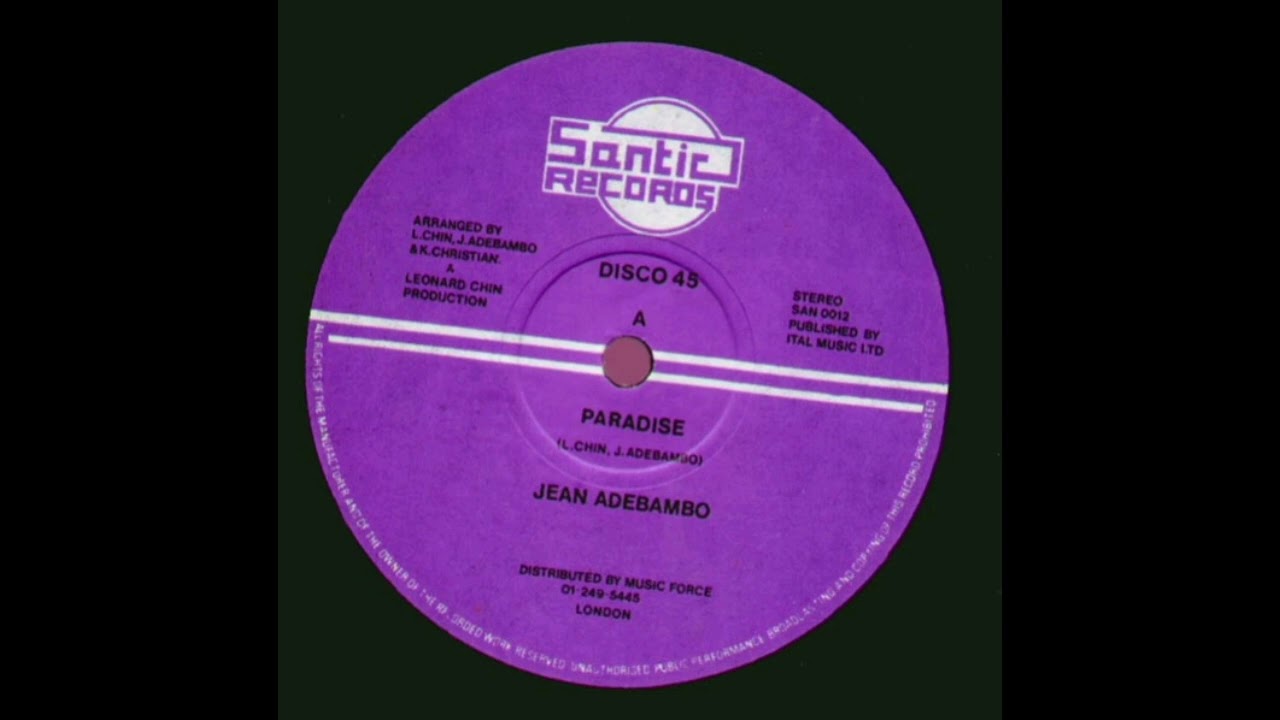 ReGGae Music 1098 - Jean Adebambo - Paradise [Santic Records 