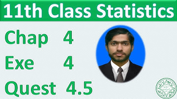 Exercise 4 question 4.5,1st year statistics chapter 4 Measure of Dispersion part 5 or question 5