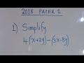 2019 paper 1 question 1 to 5