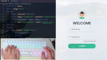 ASMR Programming -  Responsive Login Form Design - No Talking