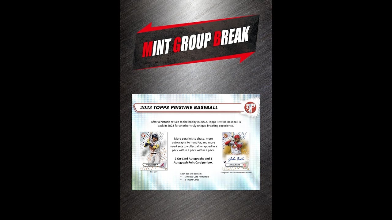 「2023 TOPPS PRISTINE BASEBALL」ケースブレイク　ランダムチーム形式 2023年8月31日