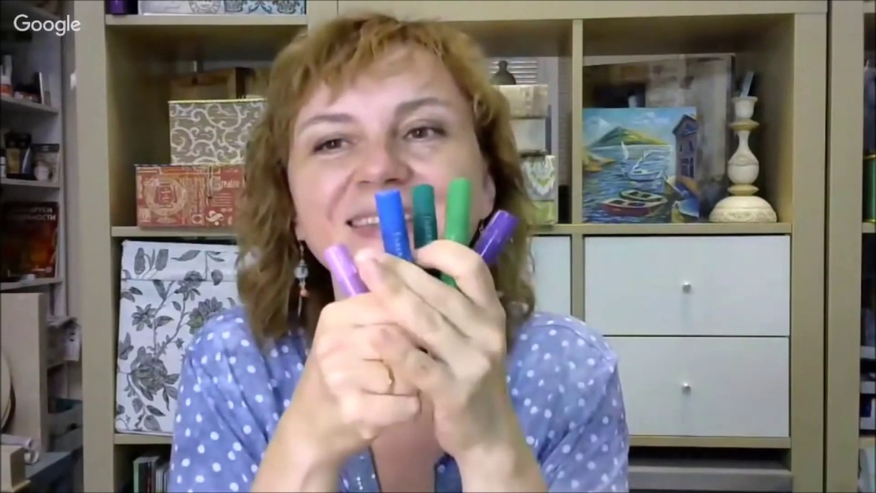 Восковые мелки Gelatos и гелевая пластина Gelli в микс медиа декоре: видео урок Натальи Жуковой