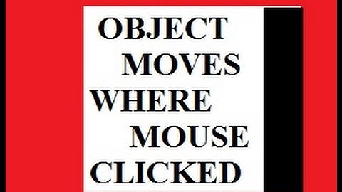 Flash Tutorial 5 Objects Move Where Mouse Clicked