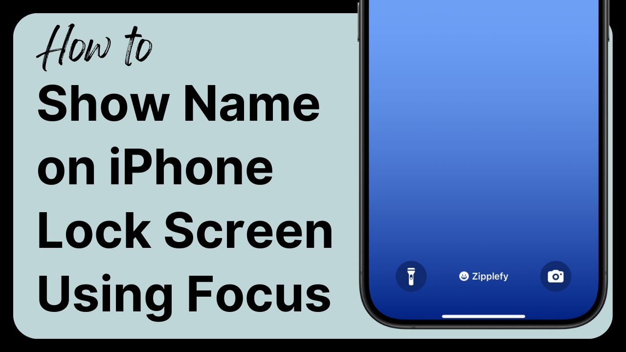 How to Show Your Name on iPhone Lock Screen Using Focus (2025) - YouTube