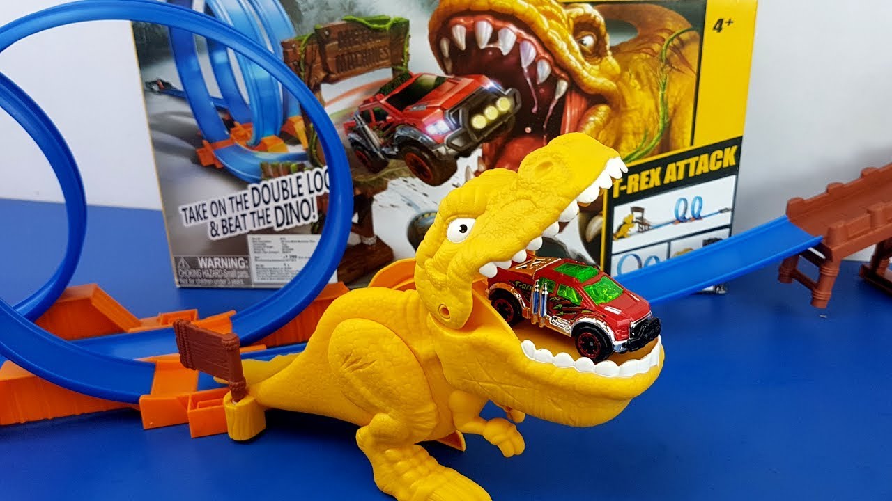 Zuru Metal Machines T-Rex Attack Dinosaur Car Toy Children Kids Play Game Set 