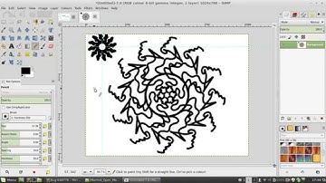 Current state of Symmetry painting in GIMP