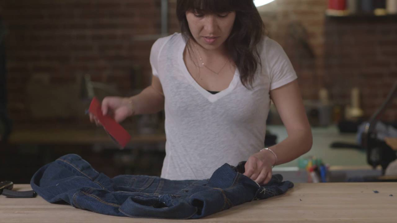 How to Distress Jean Jackets | Levi's - YouTube