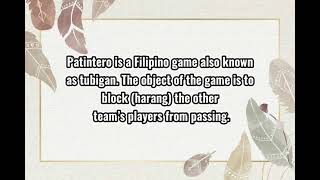 Traditional Game(Patintero) First Activity - Ped 003 (Bit 2E - Garments,Fashion And Design)