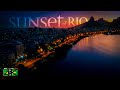 【4K】30 Minutes | Sunset in Rio de Janeiro from Above | BRAZIL 2020