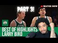 Part 3  first time watching larry bird highlights  larry bird reaction