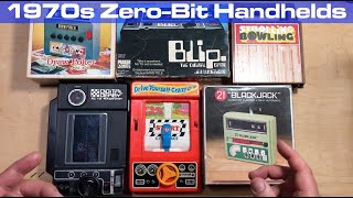 Mechanical Handheld Zero-Bit Games from the 1970s