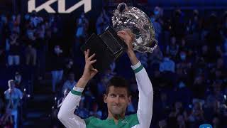 Novak Djokovic Championship Celebration & Trophy Ceremony LIVE