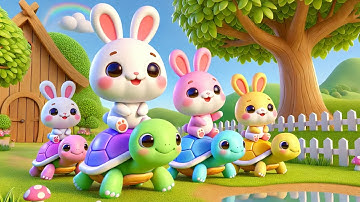 BÀI HÁT BÉ THÍCH NHẤT THỎ VÀ RÙA - Ca Nhạc Thiếu Nhi 4K Mới Nhất Mở Cả Ngày Cho Bé Ngồi Xem Ngoan