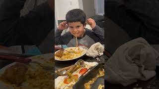 Boy Emulates His Dad’s Funny Noodle-Eating Technique