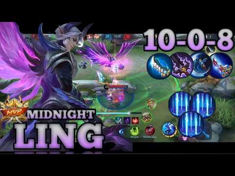 LING GAMEPLAY | PISO SKIN ?? | 10-0-8 | MIDNIGHT AC