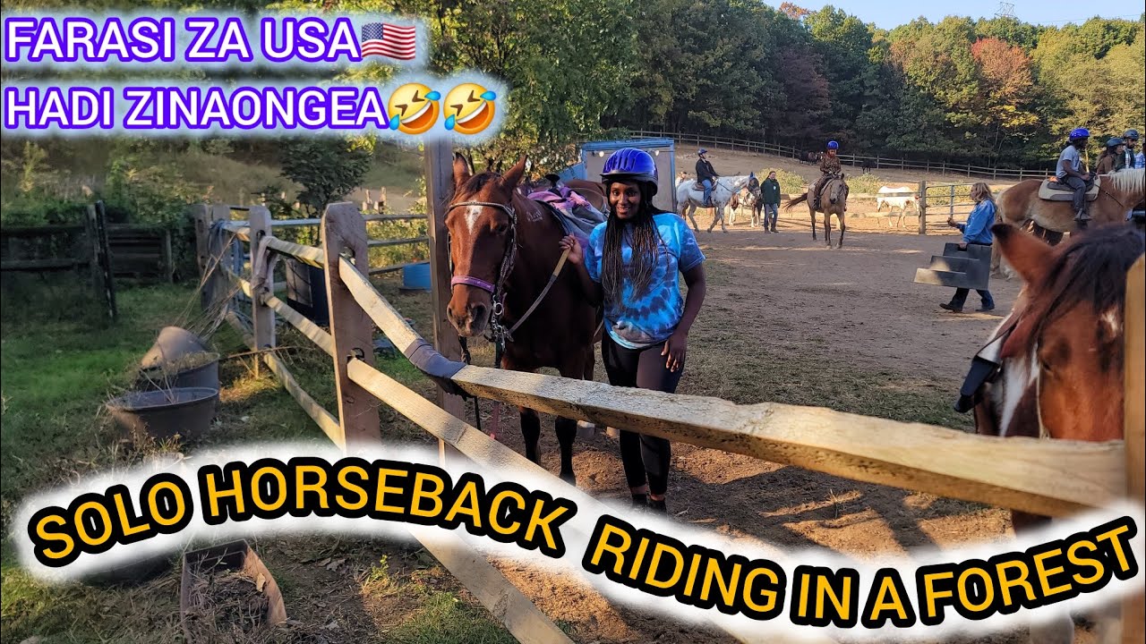 FIRST TIME RIDING A HORSE 🐎 BY MYSELF HUKU USA🇺🇸 - YouTube
