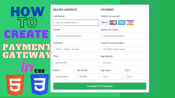 How to Make a Responsive Payment Gateway Form with HTML & CSS