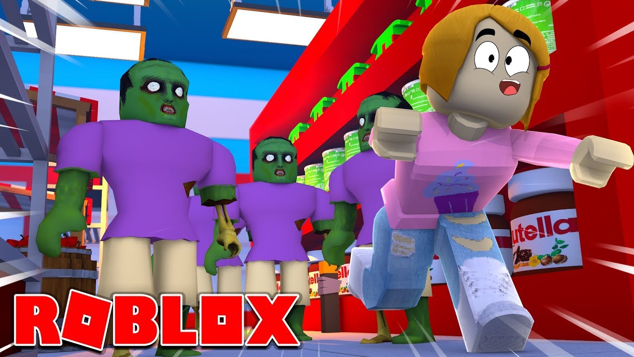 Roblox Escape The Zombies At The Grocery Store Obby Youtube - roblox escape the slime obby with molly youtube