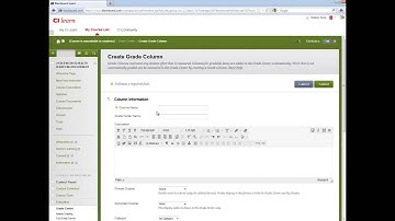 Manually Creating Score Columns in Grade Center