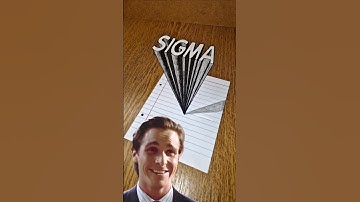 How To Draw 3D "SIGMA" Real Illusion on Paper 😮 #sigma #3ddrawing #viralmemes #foryou #artwork #art