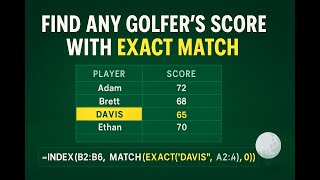 Excel Index and Match Function