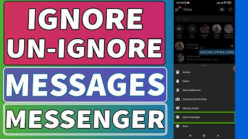 Ignore and Unignore Messages in Messenger 2022 [Updated]