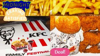 Midnight Craving Satisfied || KFC Family Festival Deal @fatimayounus7935 #kfc #familyfestival #deals