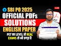 Official Paper 2025 For SBI PO Full English Paper Solution SBI PO Pre Mains English Varun Sir Official Paper 2025 For SBI PO Full English Paper Solution SBI PO Pre Mains English Varun Sir